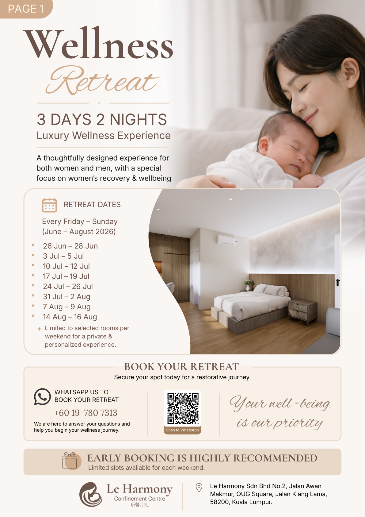Wellness Retreat programme cover